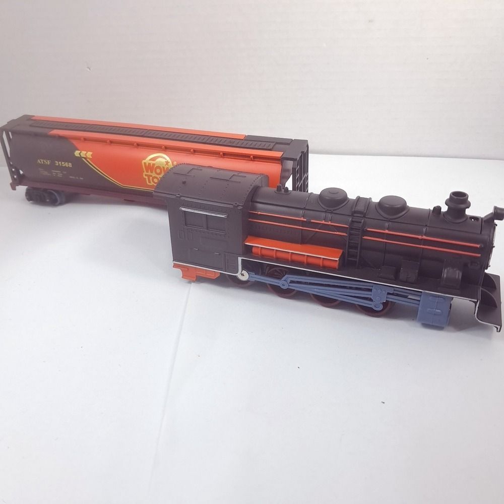 WowToyz train engine set plastic model Wow Toyz maple syrup car orange WORKS